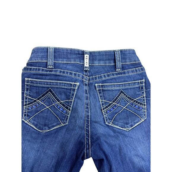 Ariat R.E.A.L. Denim Women’s 28S Bootcut Jeans Blue Mid Rise Stretch Western - Picture 2 of 10